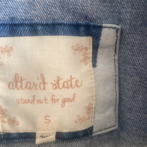 Fun stars ladened Jean jacket from Altar’d State - Picture 4 of 5